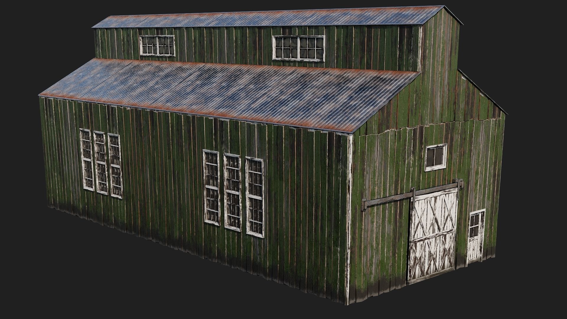21-22-23-24 - Farm Buildings 4K PBR GameReady Low-poly 3D model_15
