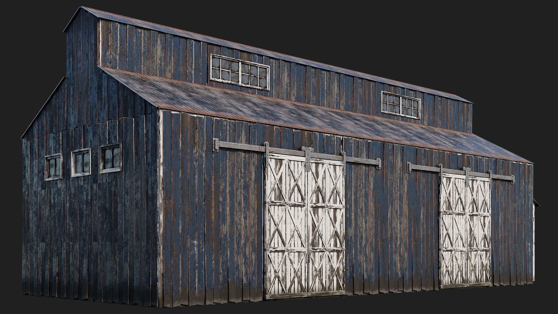 21-22-23-24 - Farm Buildings 4K PBR GameReady Low-poly 3D model_25