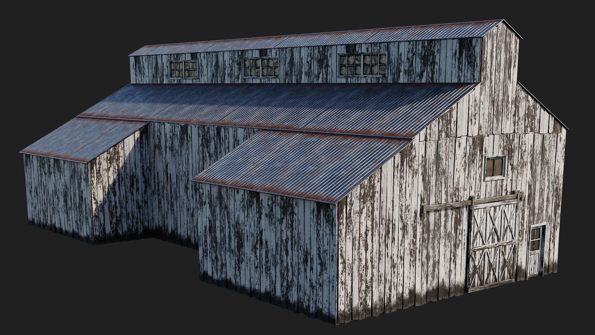 21-22-23-24 - Farm Buildings 4K PBR GameReady Low-poly 3D model_32