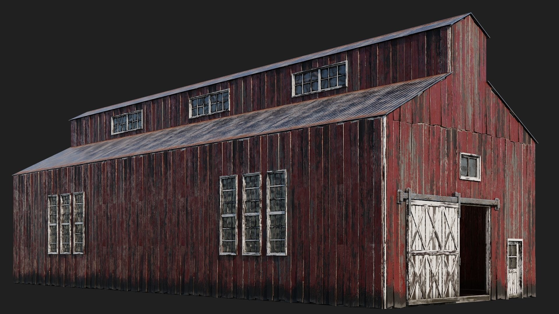 21-22-23-24 - Farm Buildings 4K PBR GameReady Low-poly 3D model_11