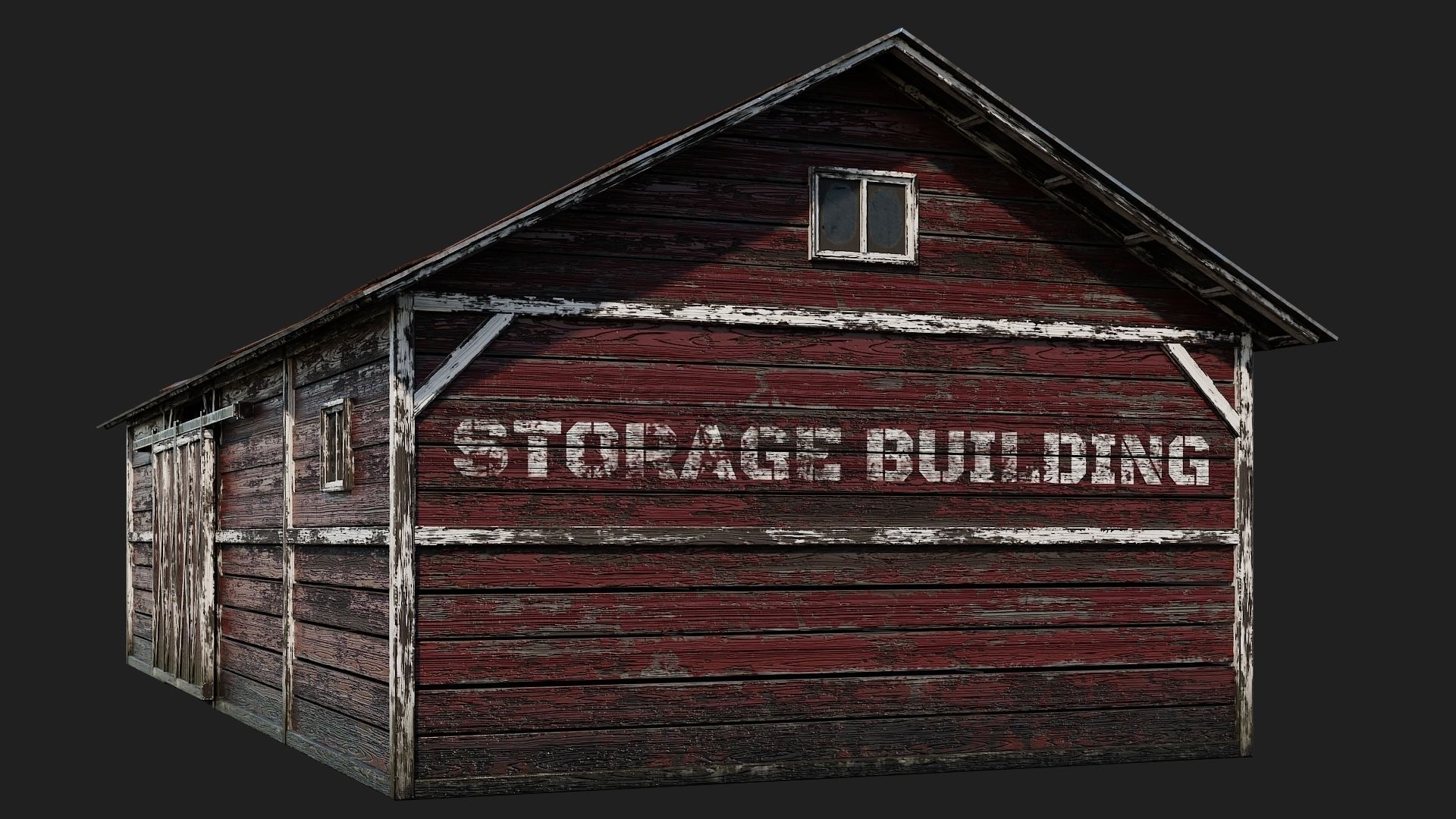 25-26-27-28 - Farm Buildings 4K PBR GameReady Low-poly 3D model_12