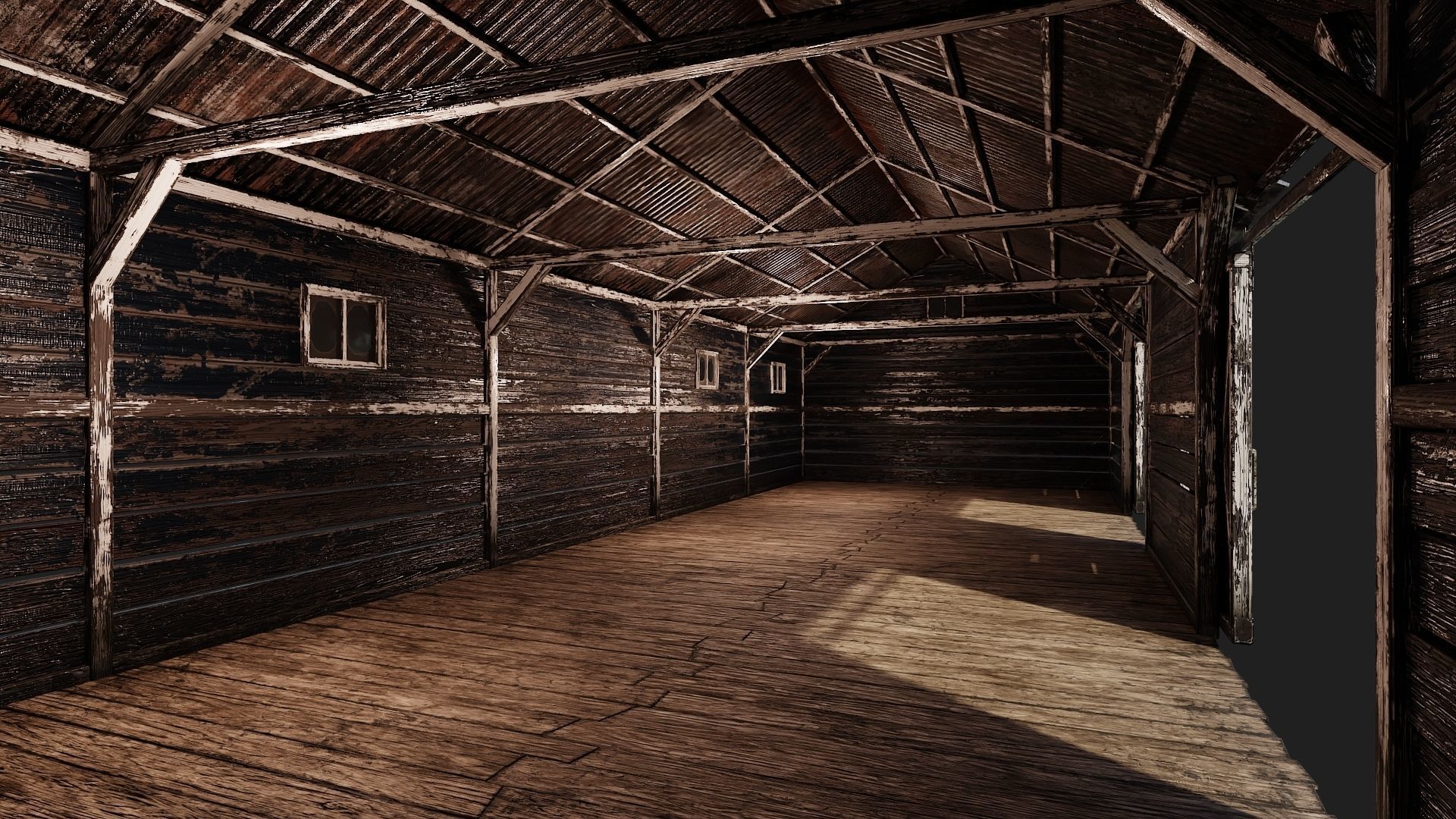 25-26-27-28 - Farm Buildings 4K PBR GameReady Low-poly 3D model_6