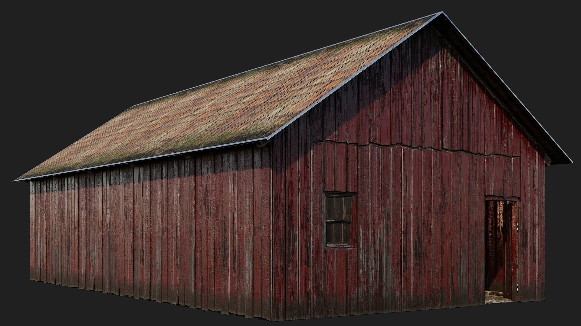 33-34-35-36 - Farm Buildings 4K PBR GameReady Low-poly 3D model_16