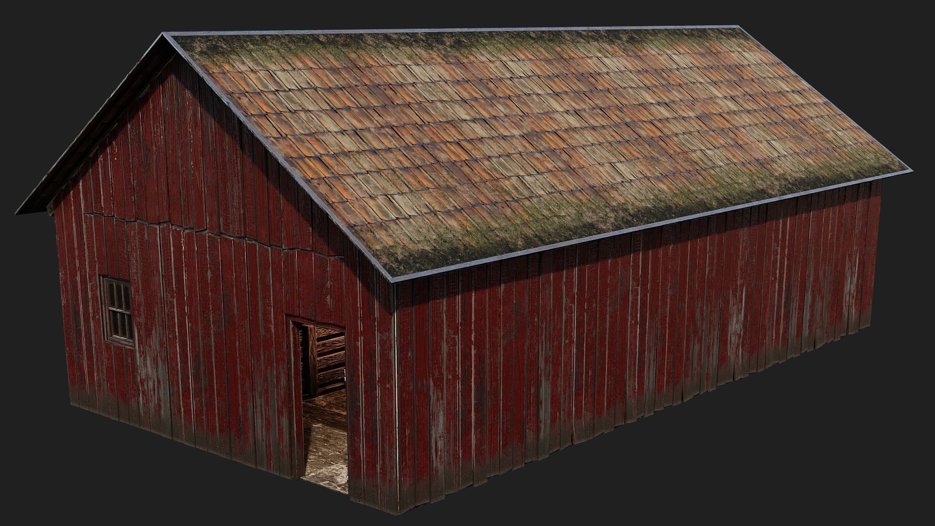 33-34-35-36 - Farm Buildings 4K PBR GameReady Low-poly 3D model_23