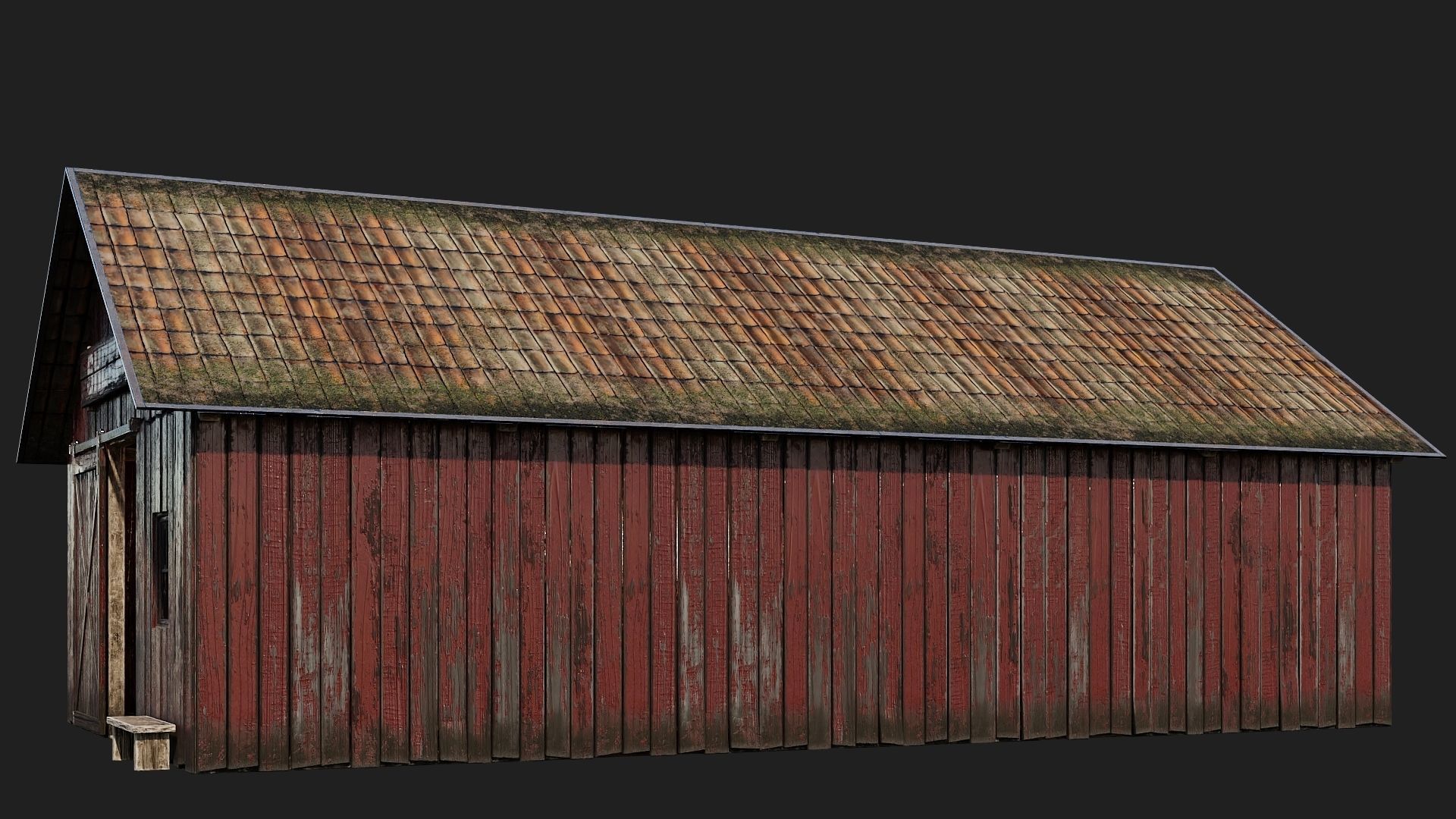 33-34-35-36 - Farm Buildings 4K PBR GameReady Low-poly 3D model_20
