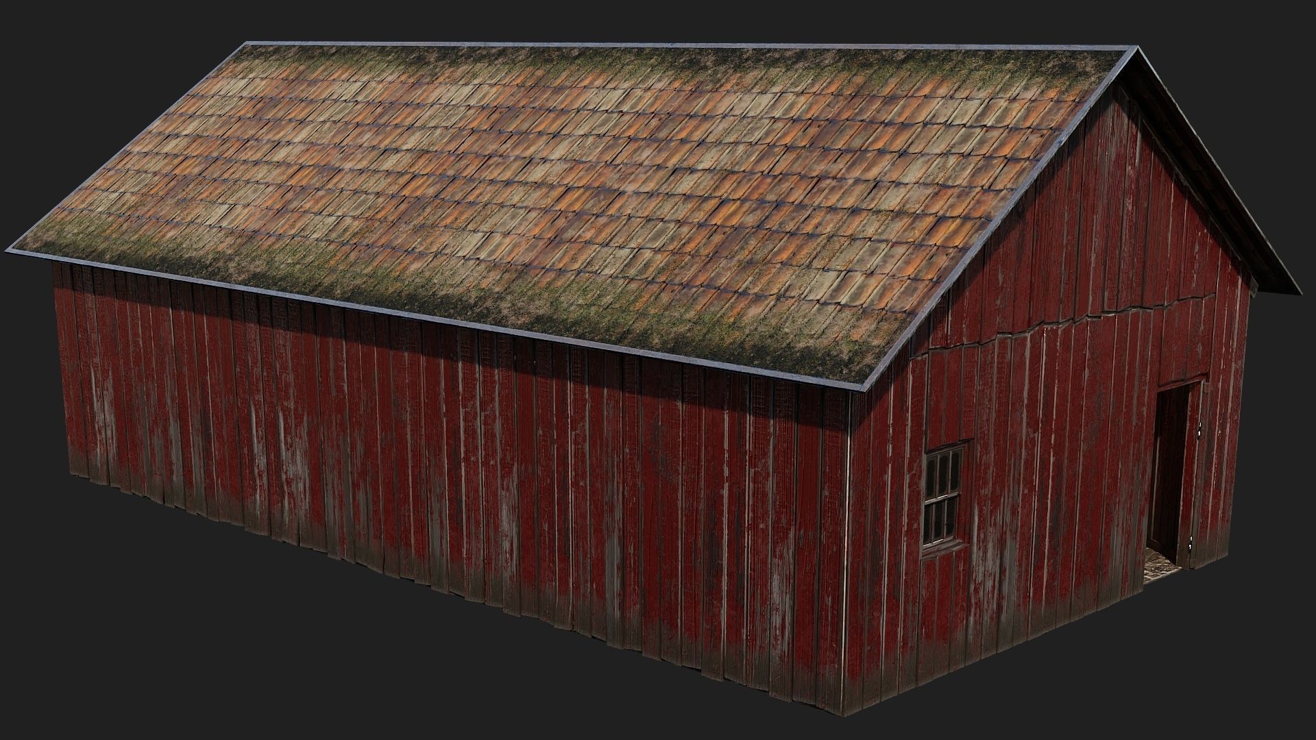 33-34-35-36 - Farm Buildings 4K PBR GameReady Low-poly 3D model_22