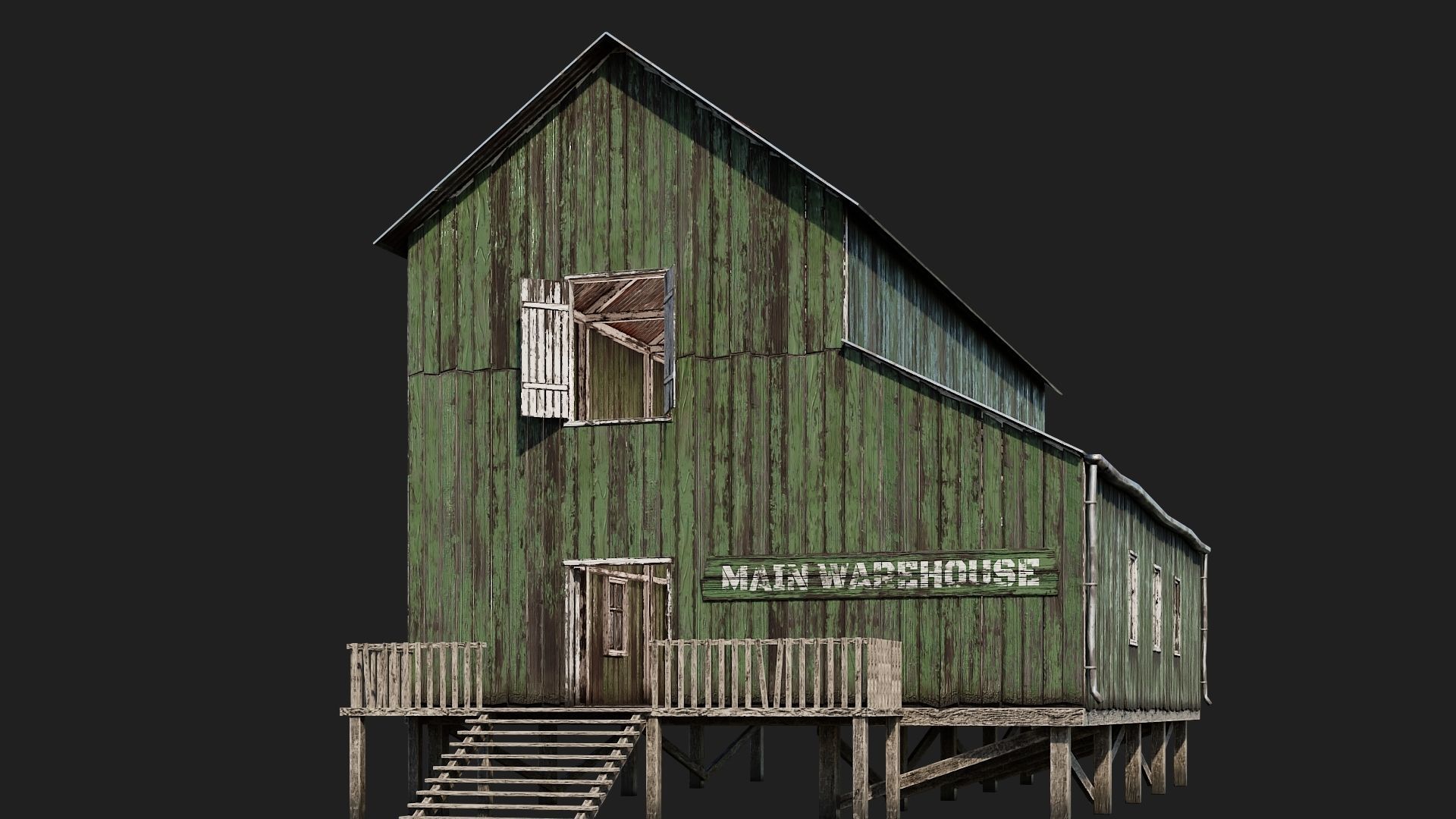 37-38-39-40 - Farm Buildings 4K PBR GameReady Low-poly 3D model_18
