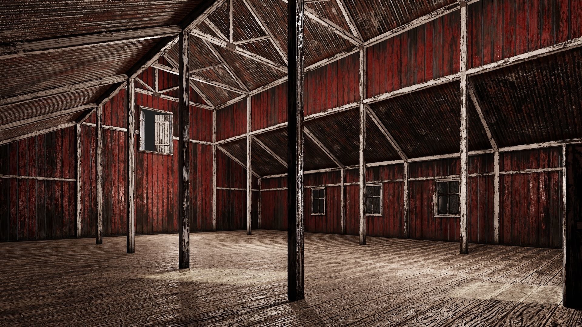 37-38-39-40 - Farm Buildings 4K PBR GameReady Low-poly 3D model_5