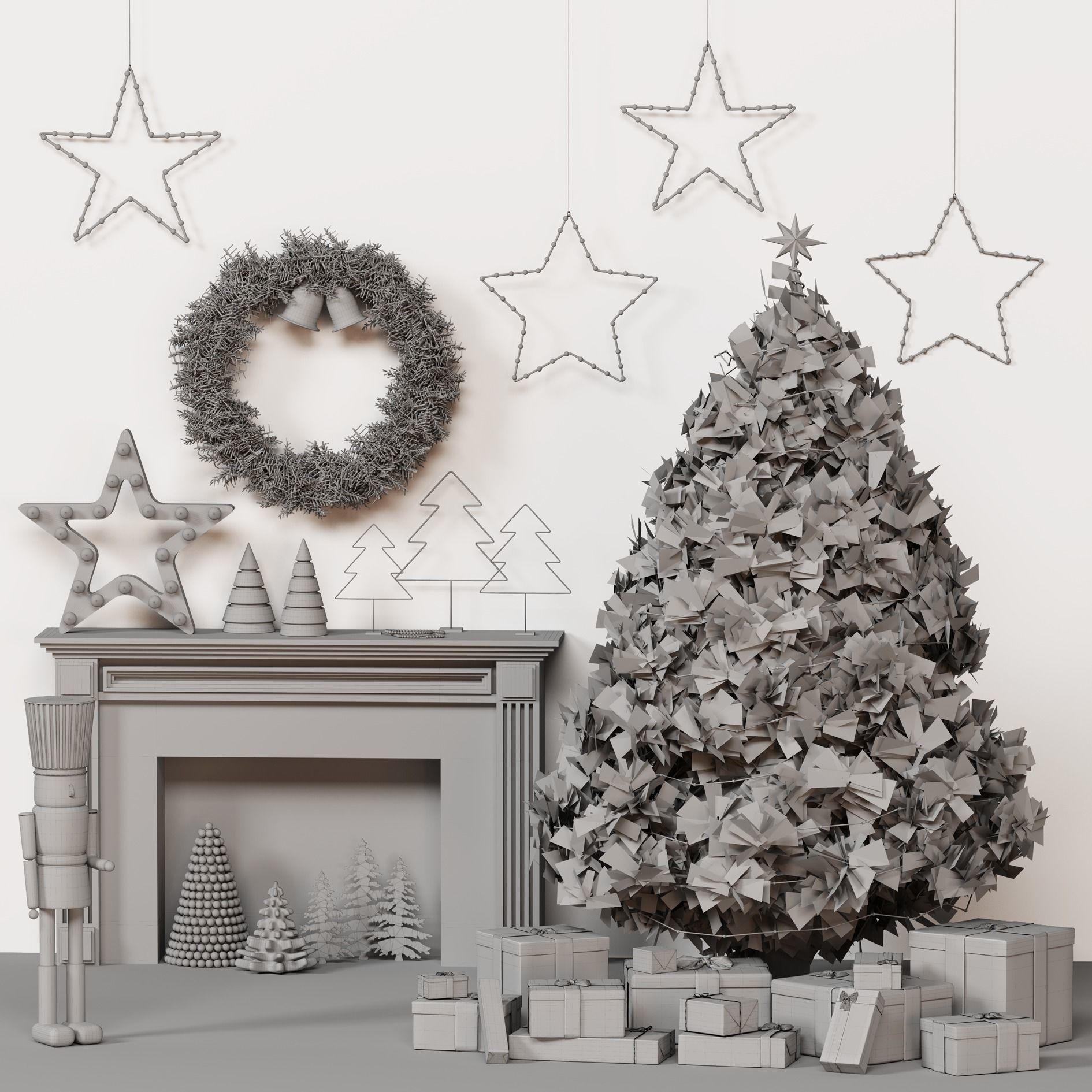 Christmas Decor Set 18 3D model_4