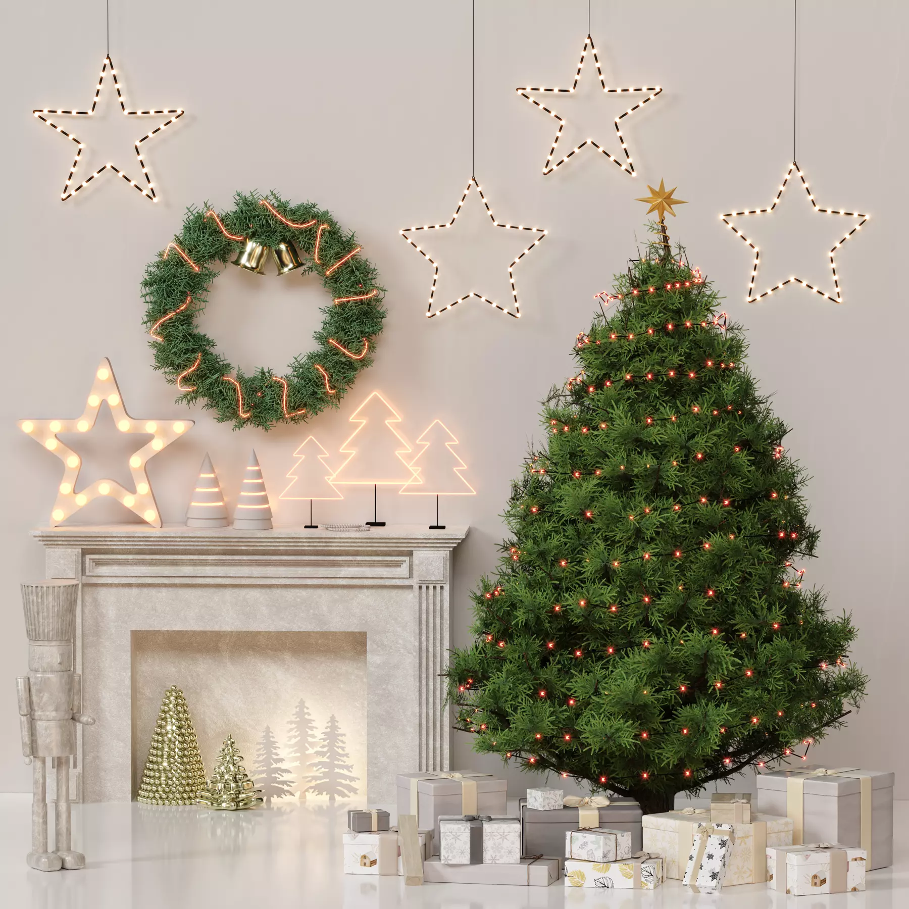 Christmas Decor Set 18 3D model_0