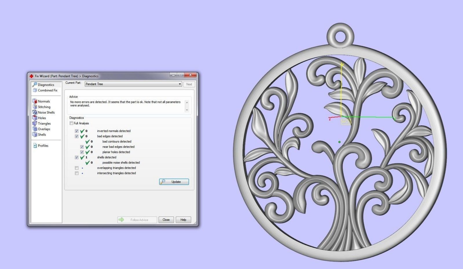 Pendant Tree 3D print model_20