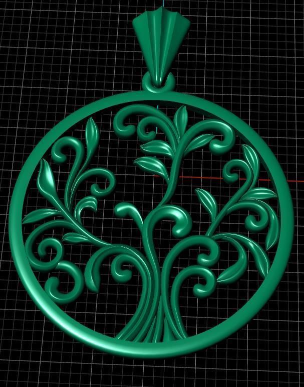 Pendant Tree 3D print model_13