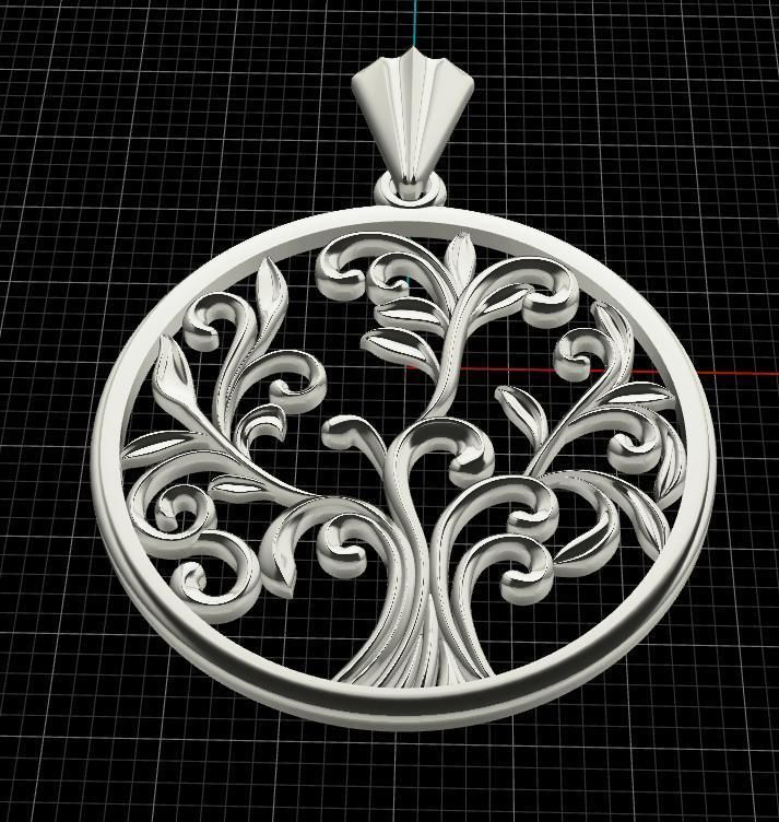Pendant Tree 3D print model_8