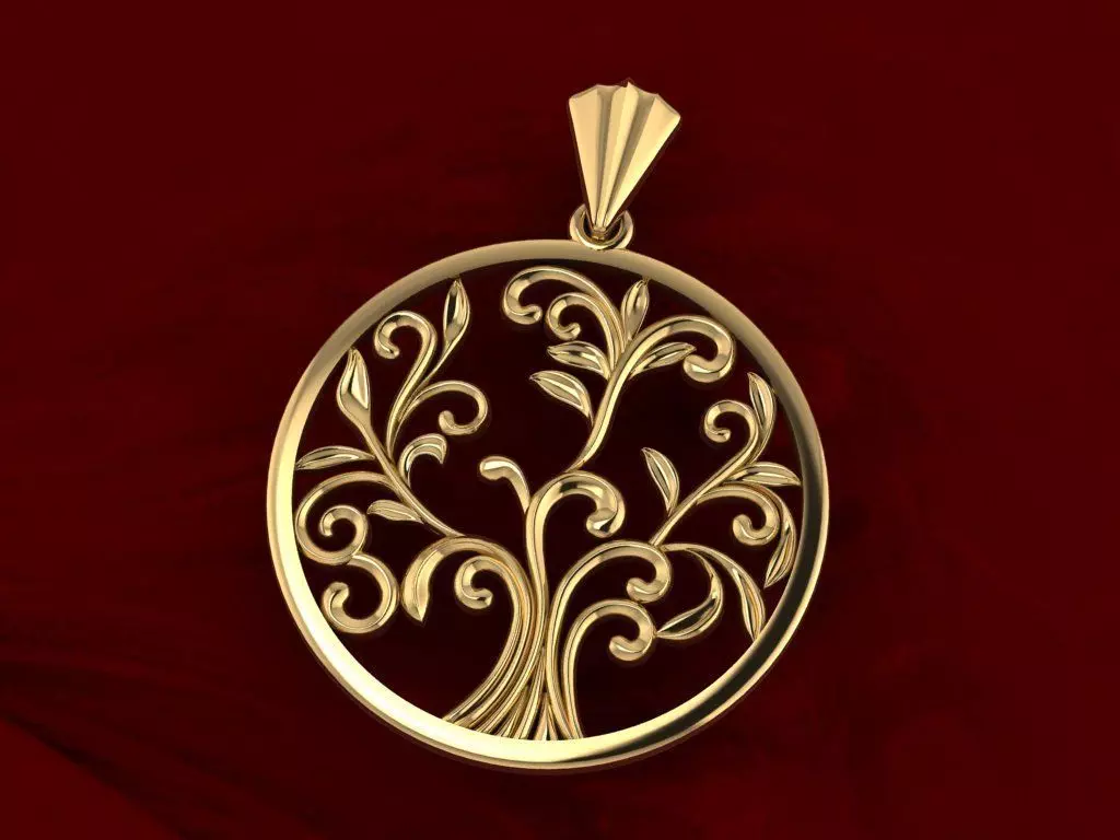 Pendant Tree 3D print model_0