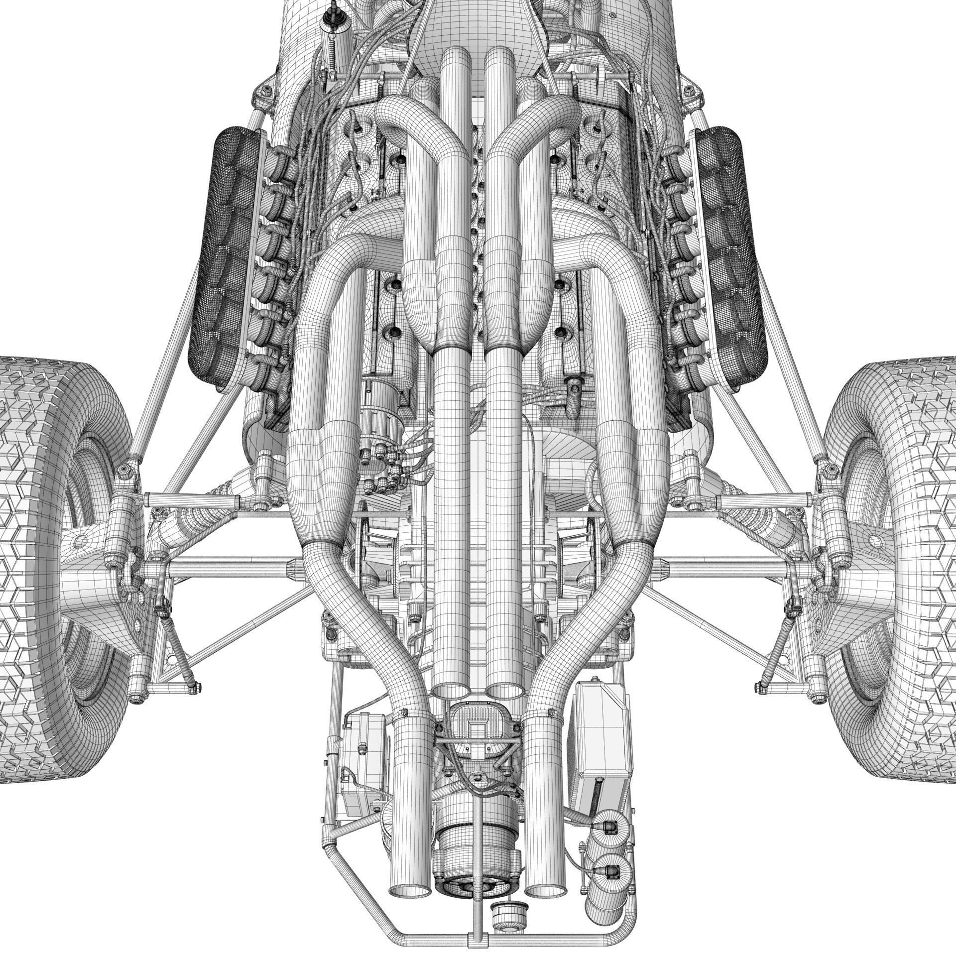 Ferrari F1 312 1966 3D model_38