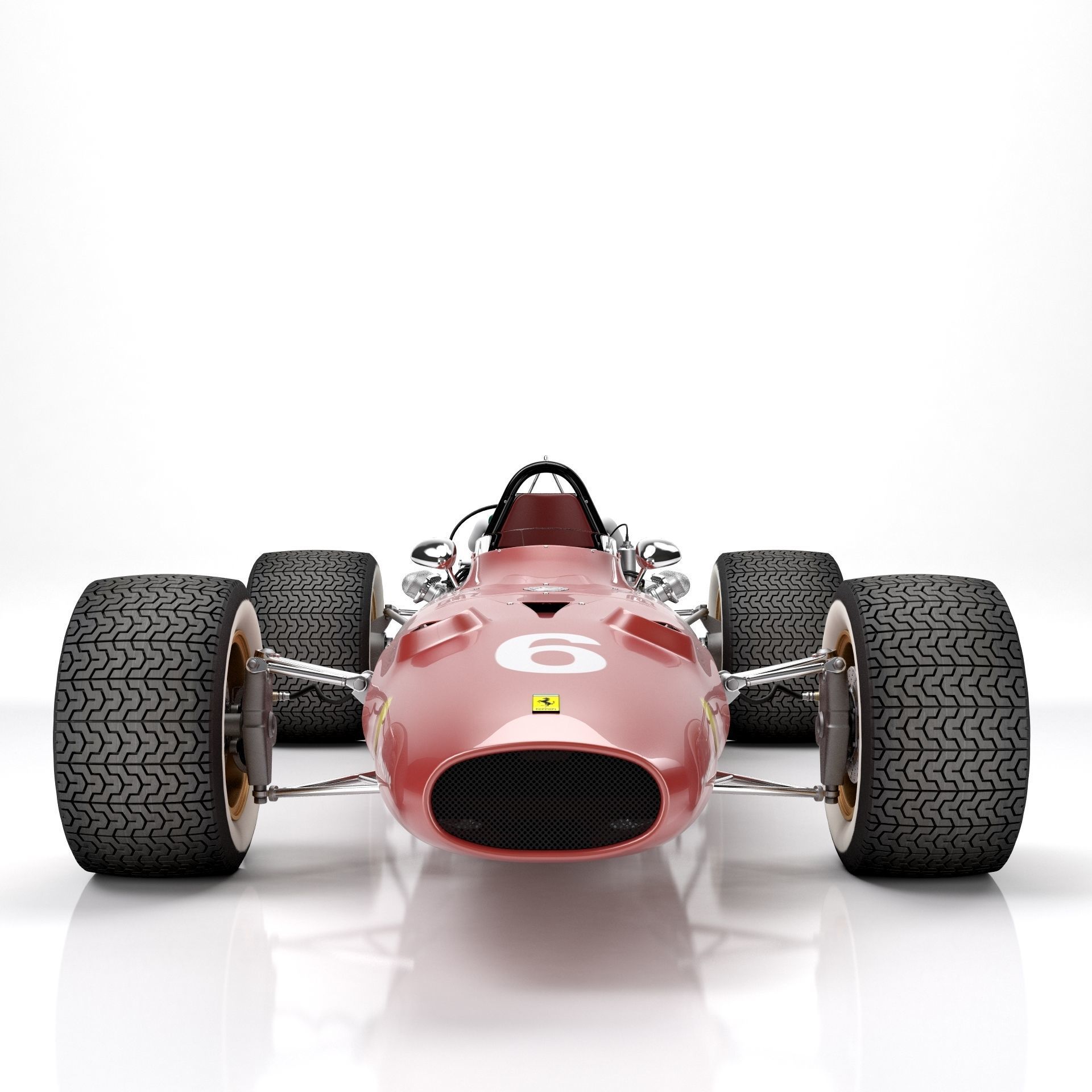 Ferrari F1 312 1966 3D model_4