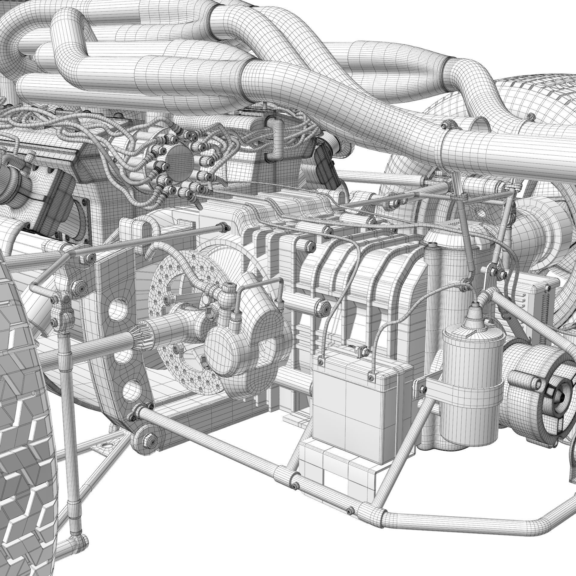 Ferrari F1 312 1966 3D model_41
