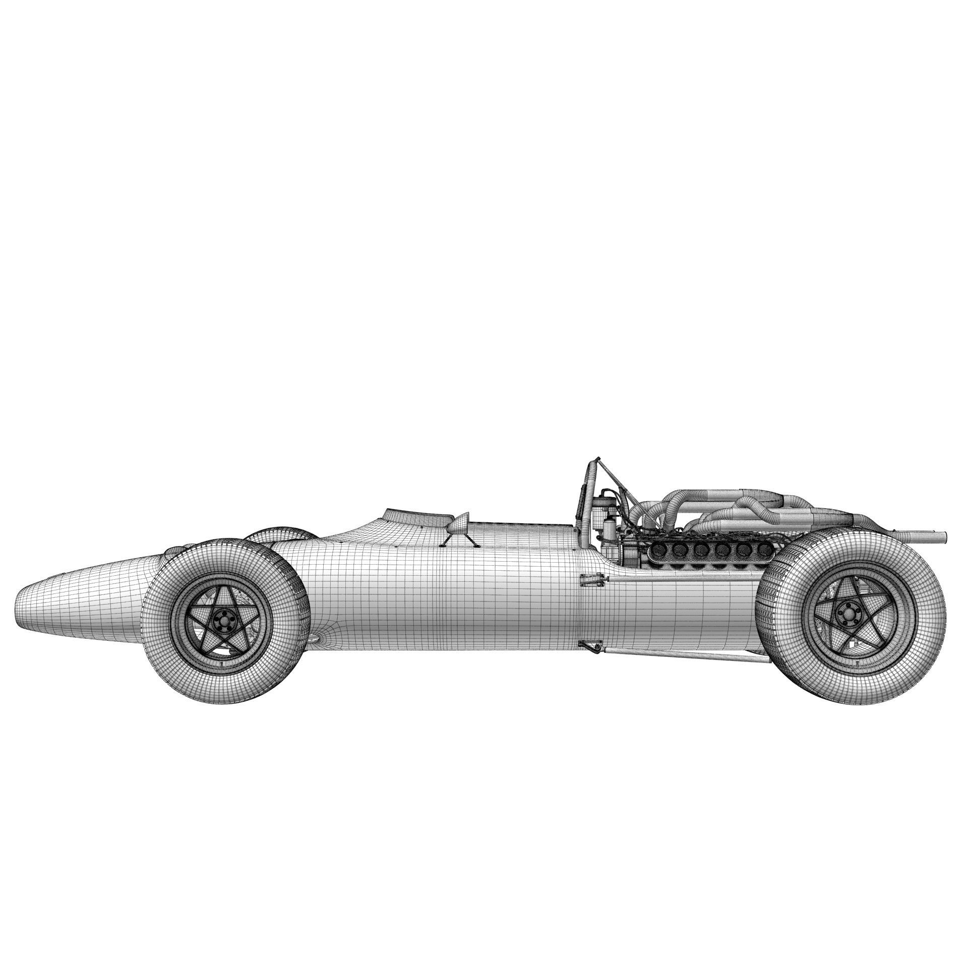 Ferrari F1 312 1966 3D model_25