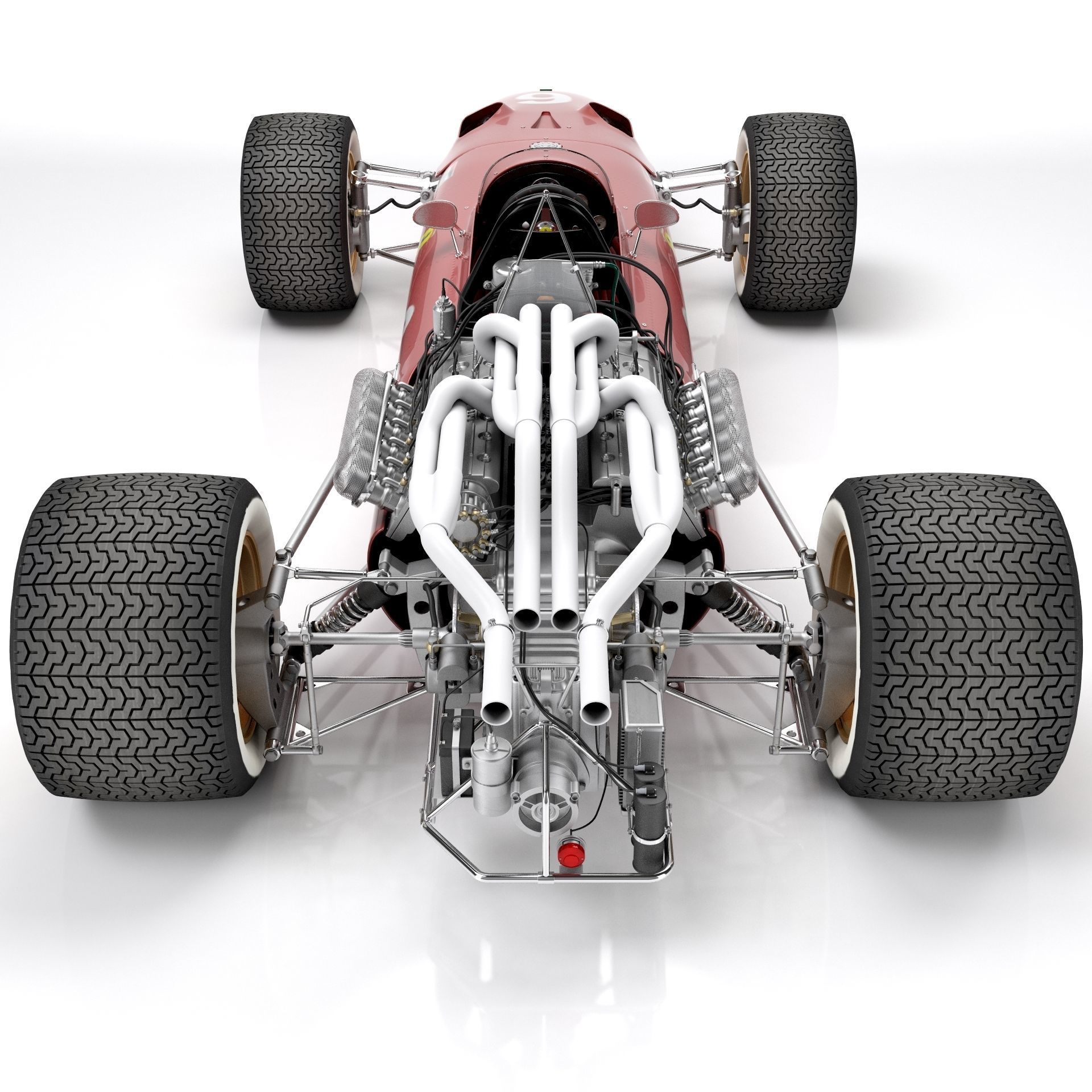Ferrari F1 312 1966 3D model_12