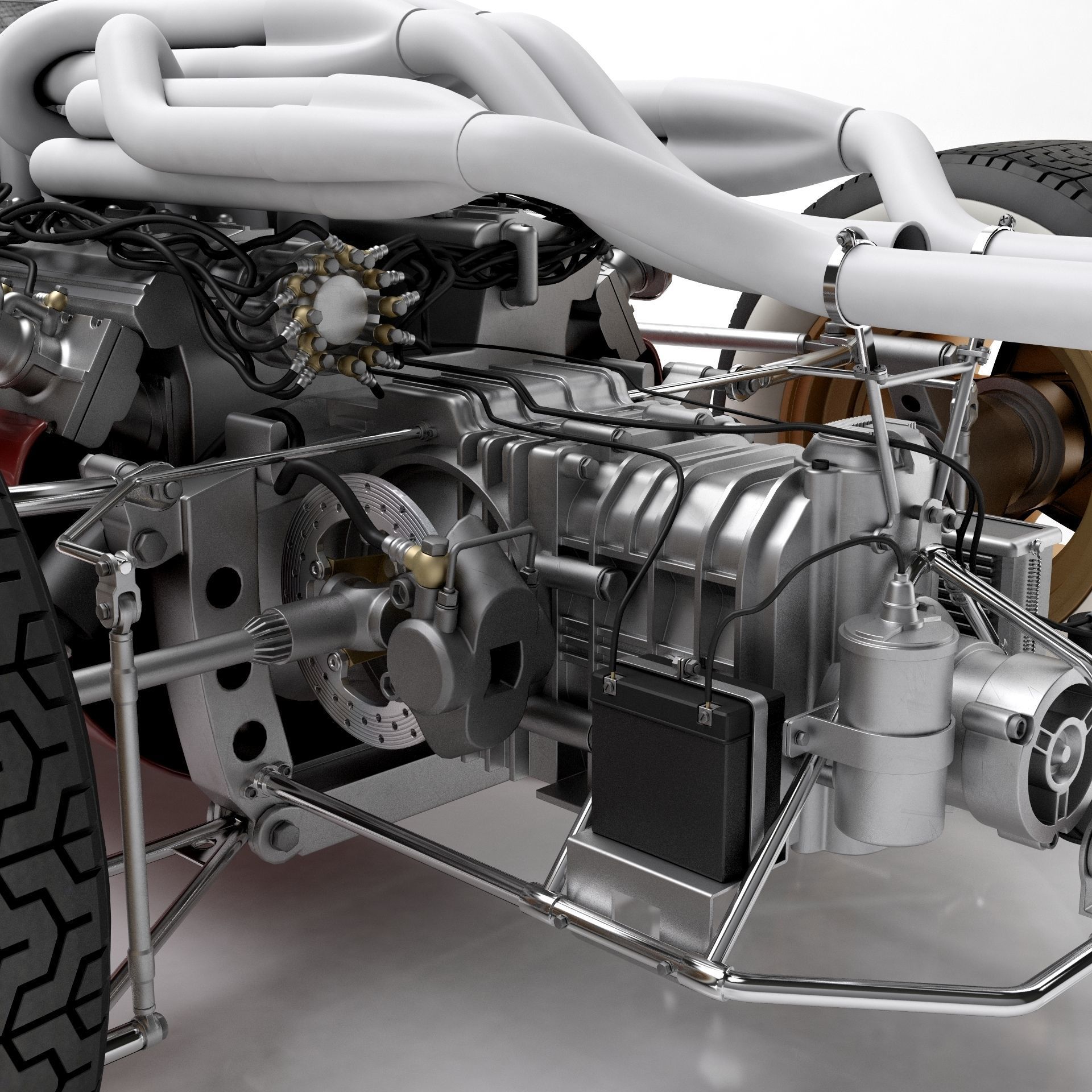 Ferrari F1 312 1966 3D model_19