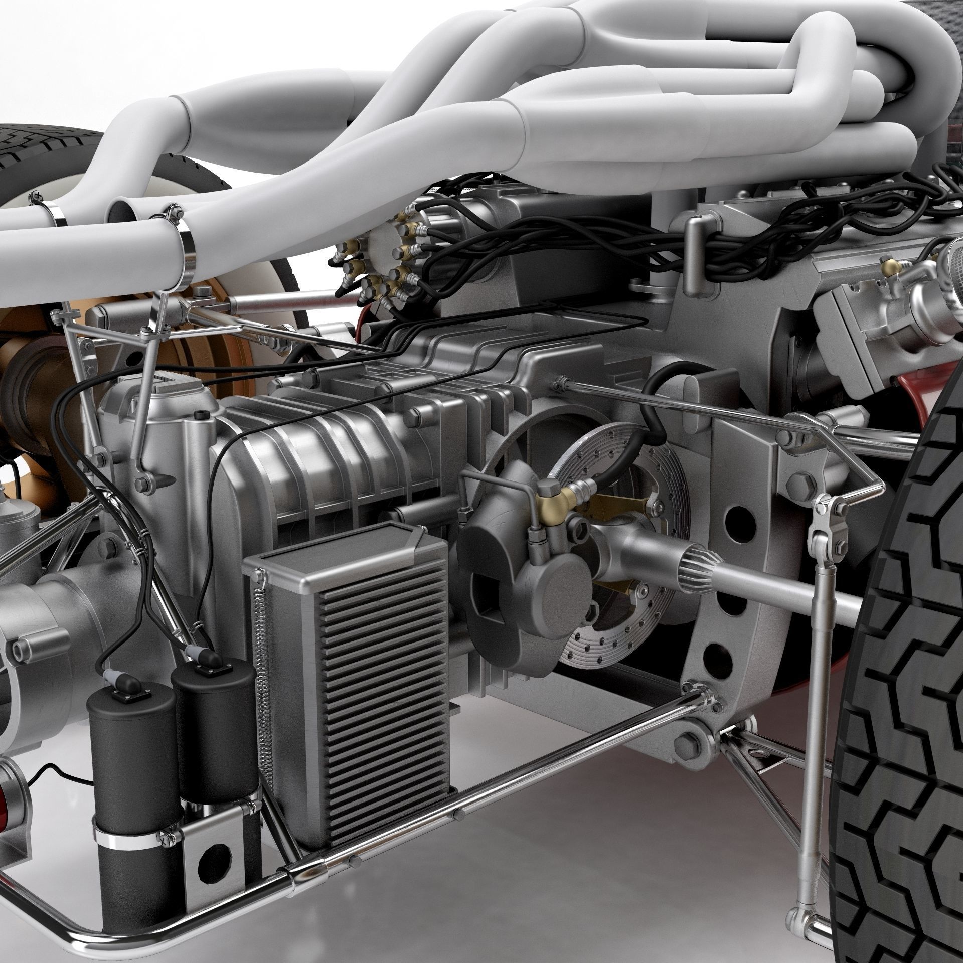 Ferrari F1 312 1966 3D model_18