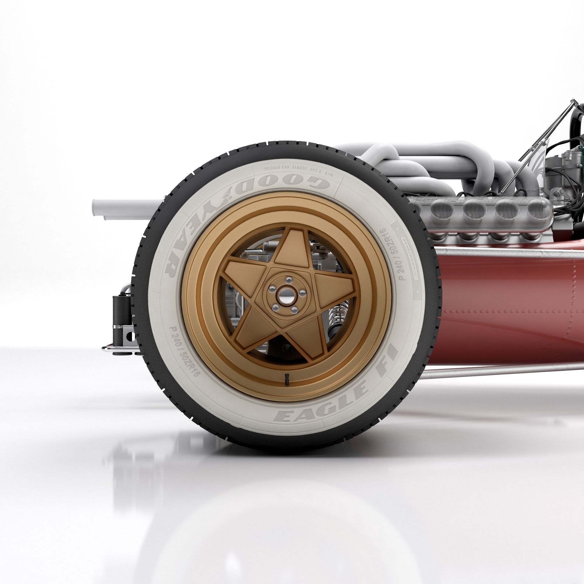 Ferrari F1 312 1966 3D model_9