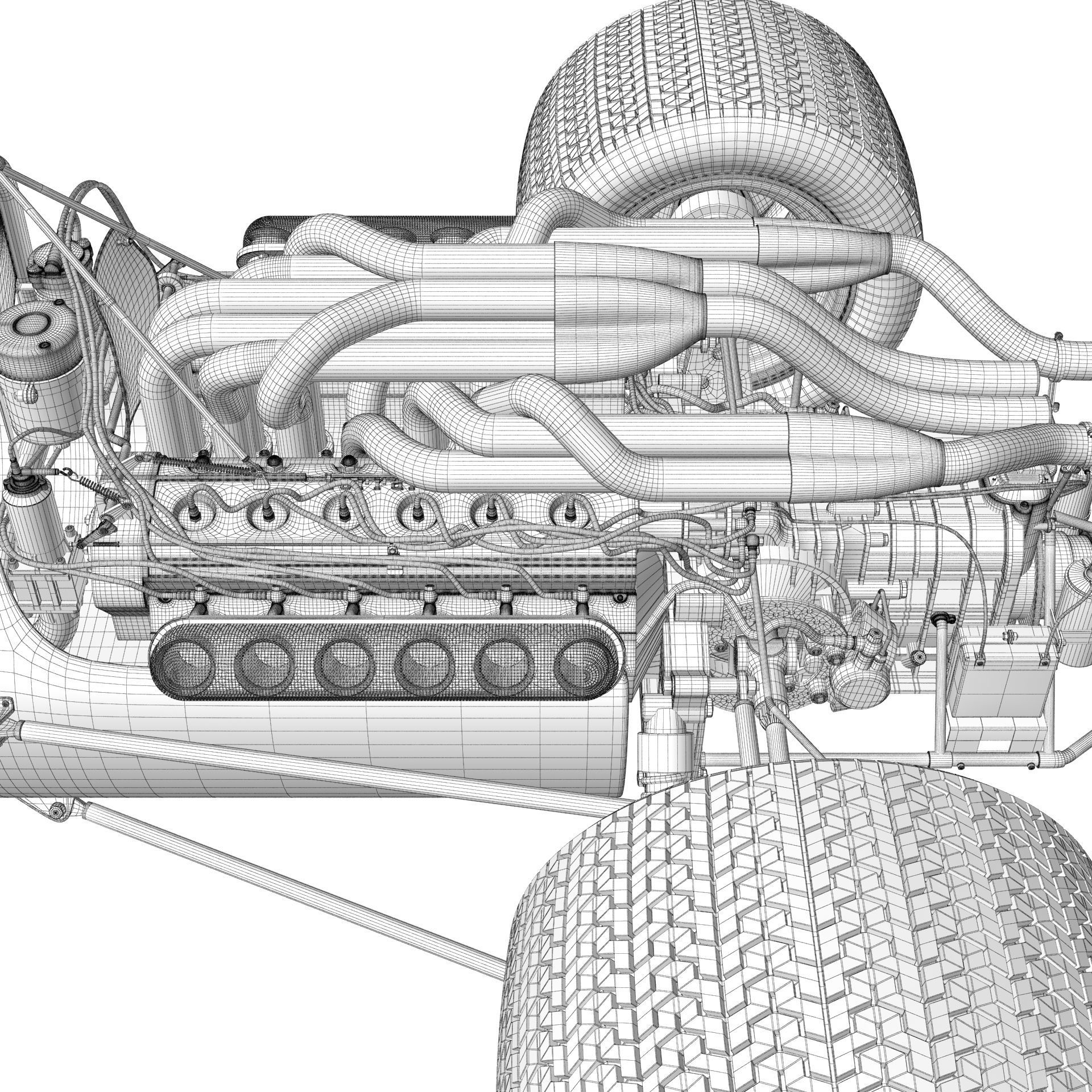 Ferrari F1 312 1966 3D model_42