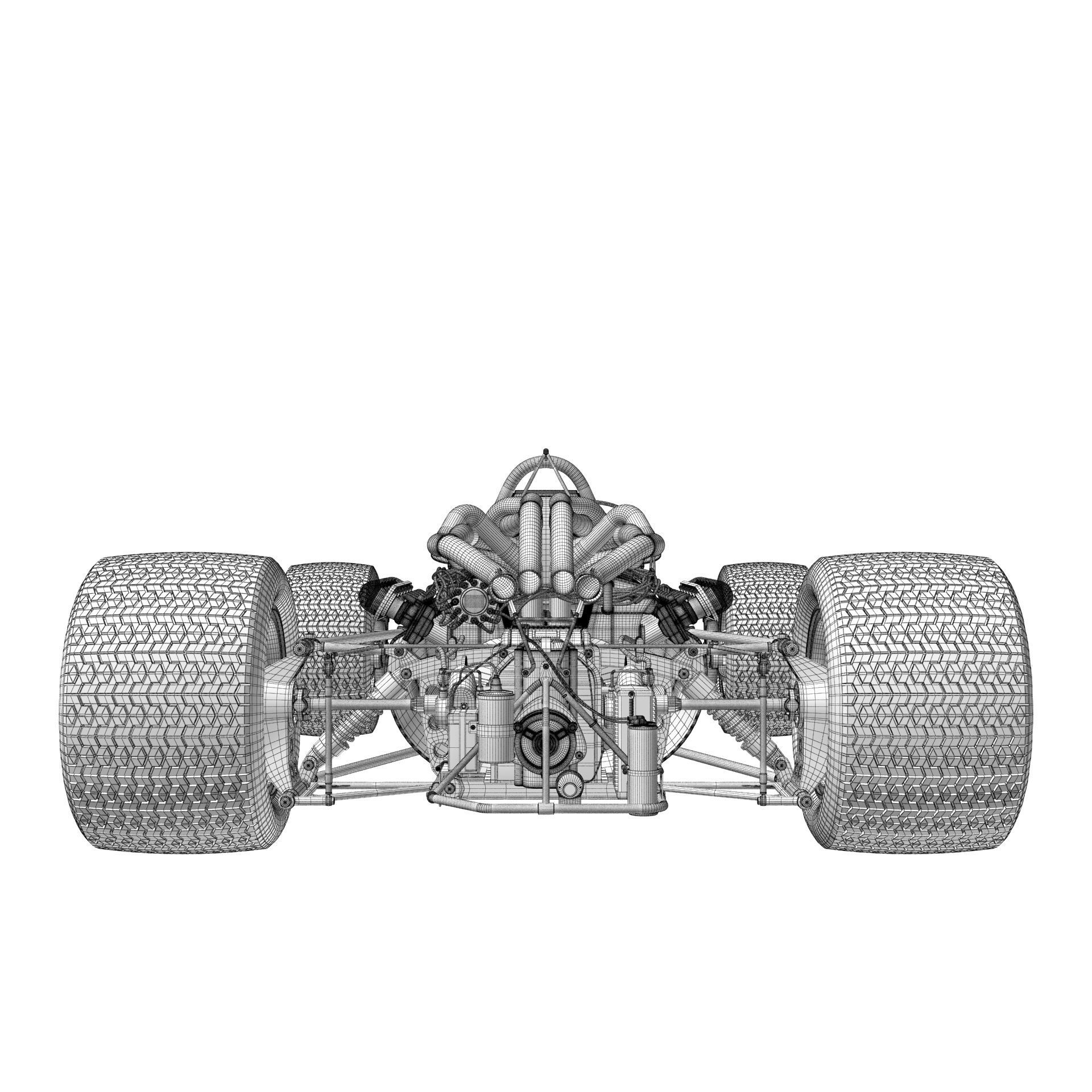 Ferrari F1 312 1966 3D model_27
