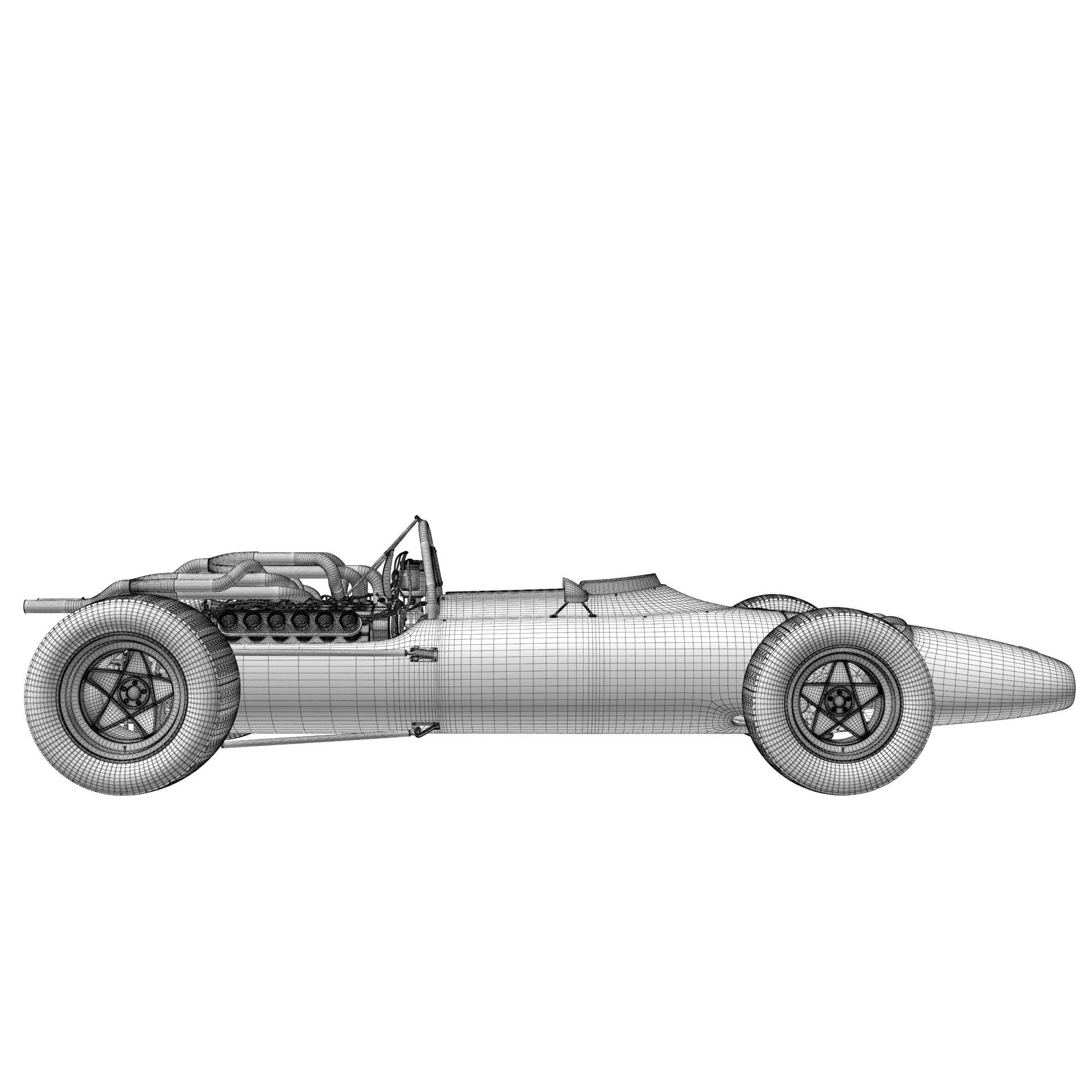 Ferrari F1 312 1966 3D model_23