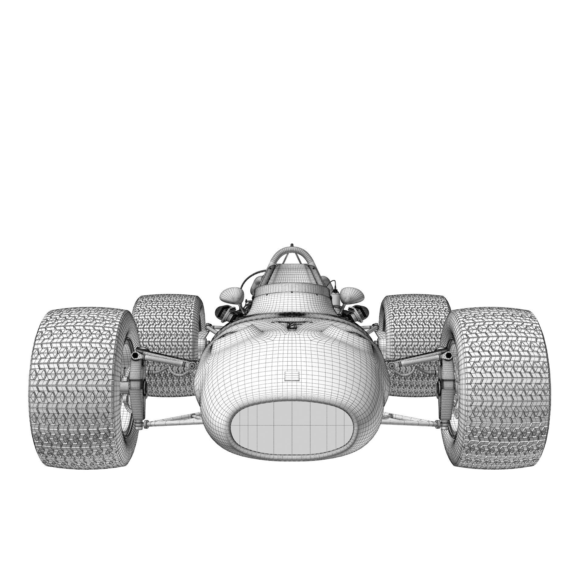 Ferrari F1 312 1966 3D model_26