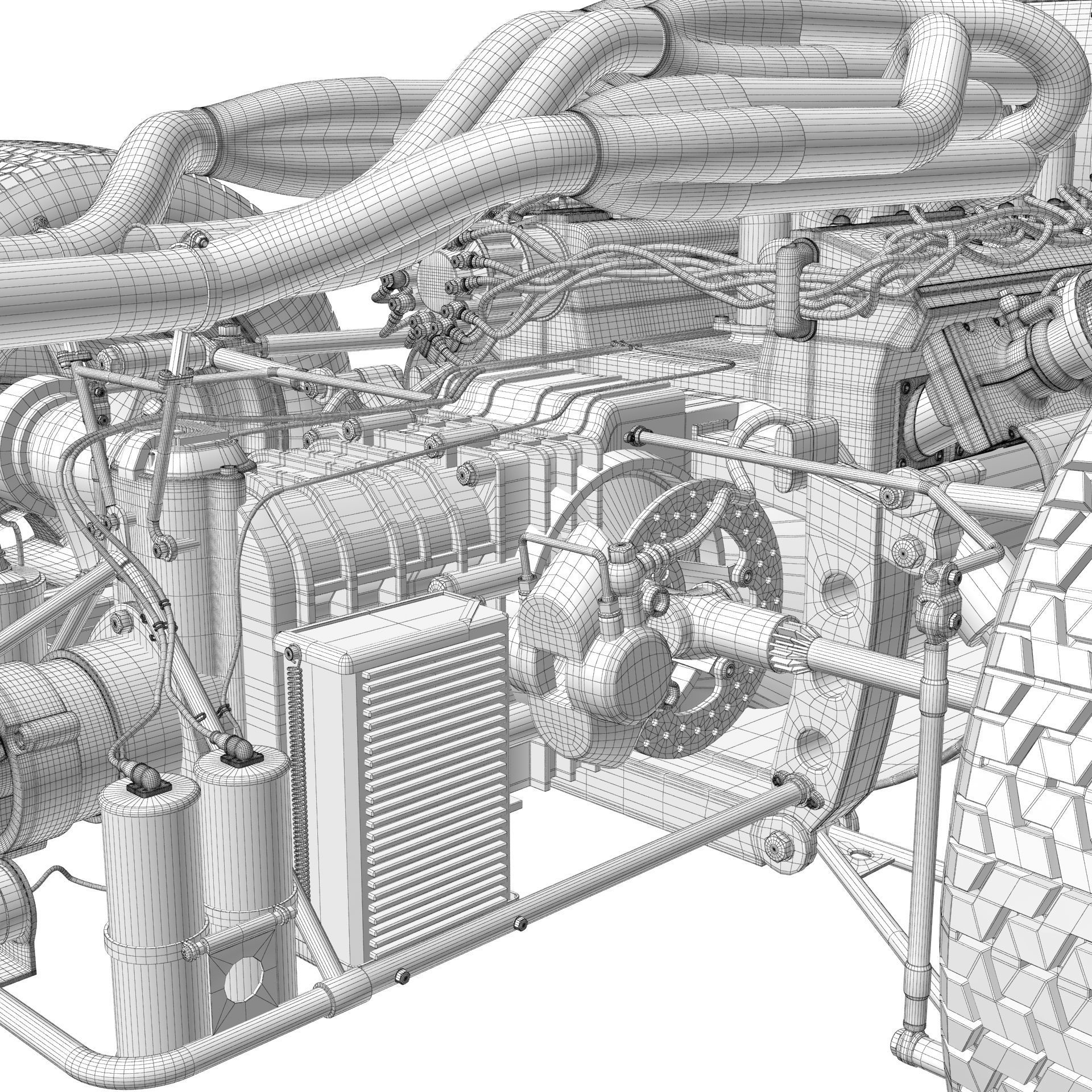 Ferrari F1 312 1966 3D model_40