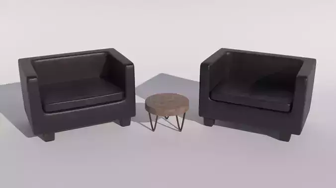 arm chair and table