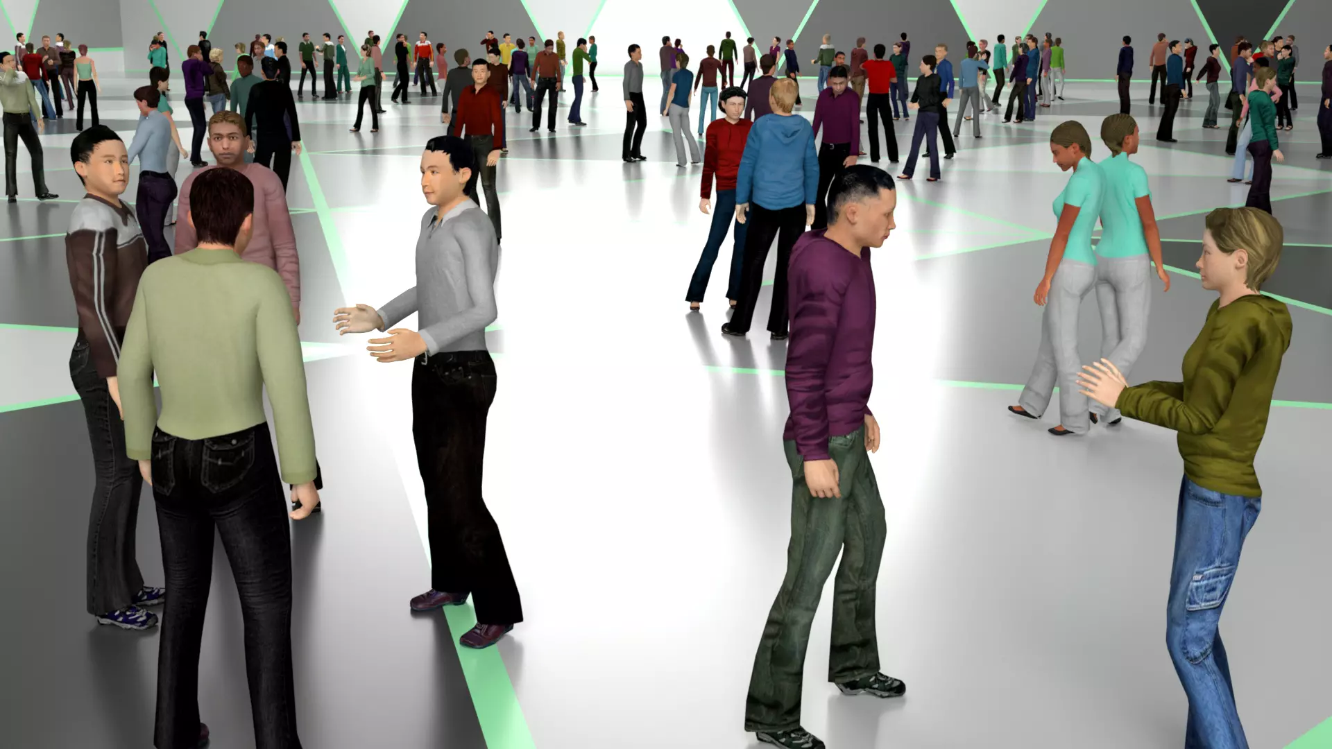 Low Poly Animated People Pack - 400 Pieces Low-poly Animated Low-poly 3D model_0