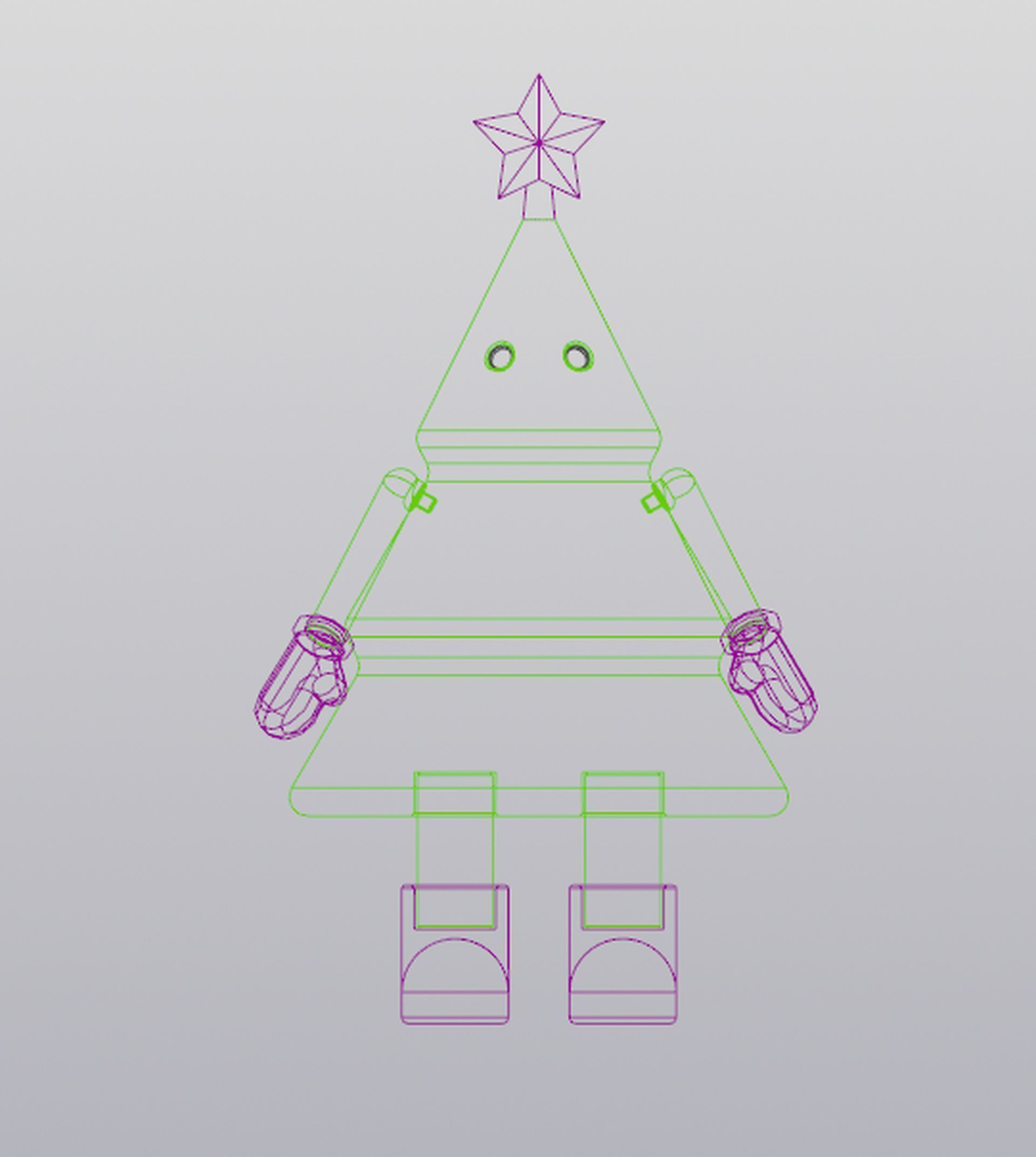 Christmas tree Home decor 3D print model_7