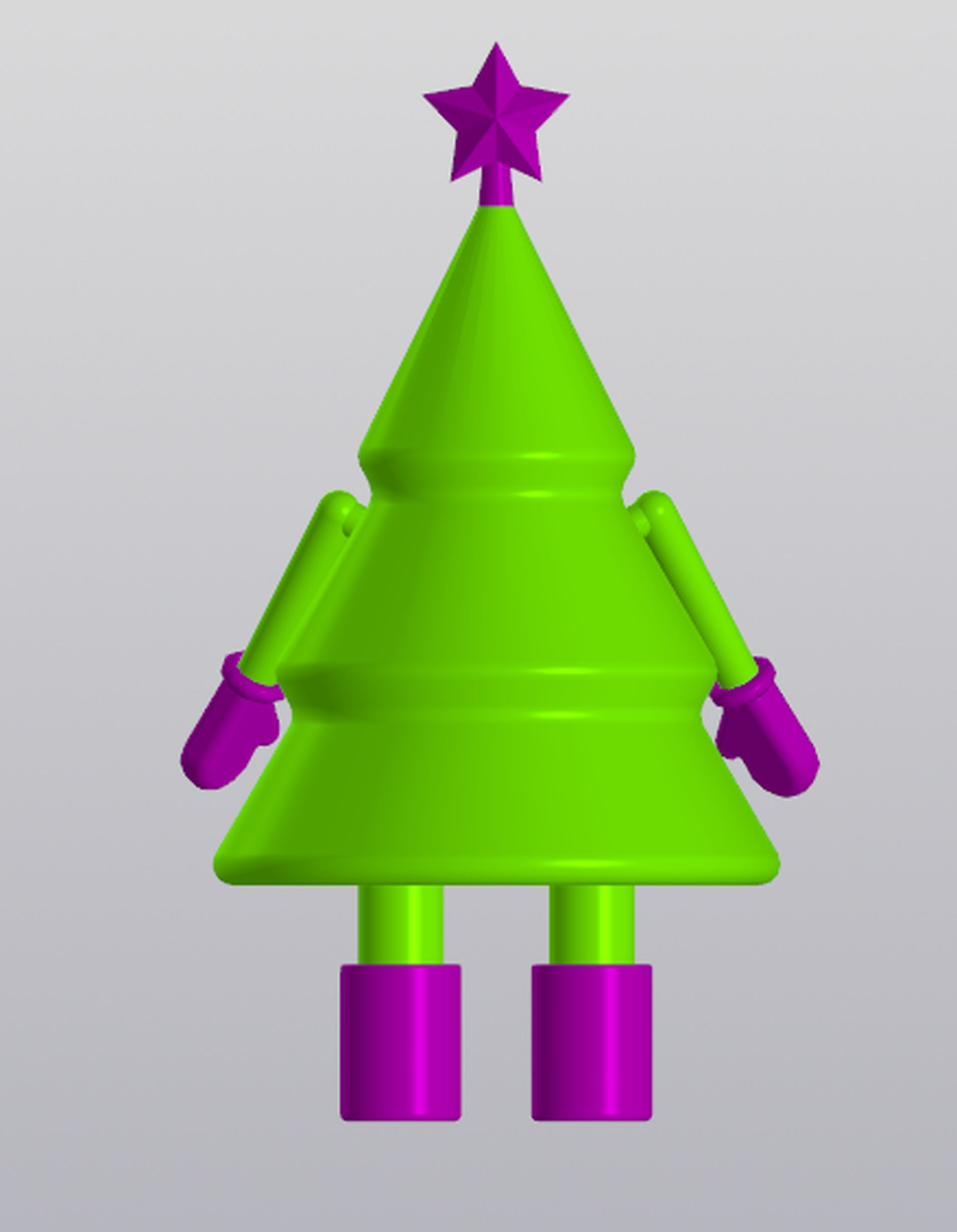 Christmas tree Home decor 3D print model_6