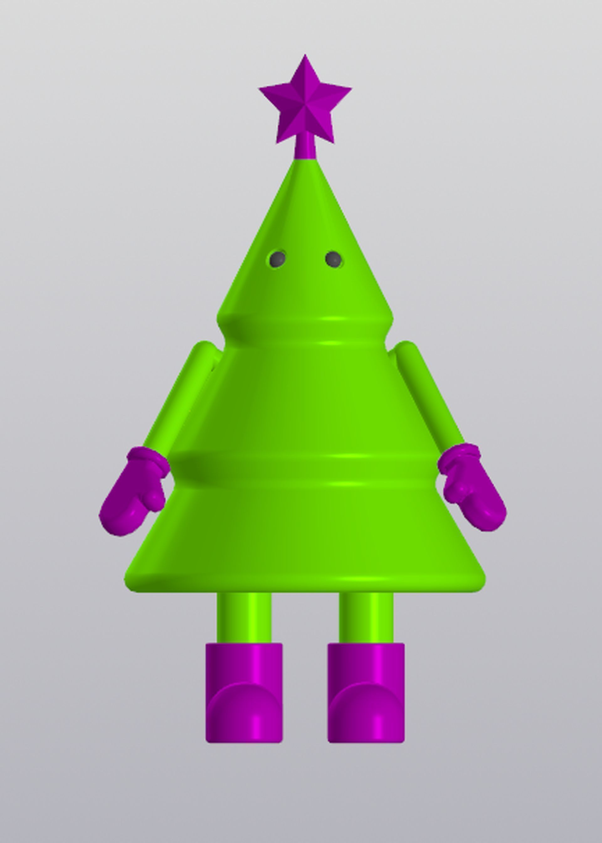 Christmas tree Home decor 3D print model_3