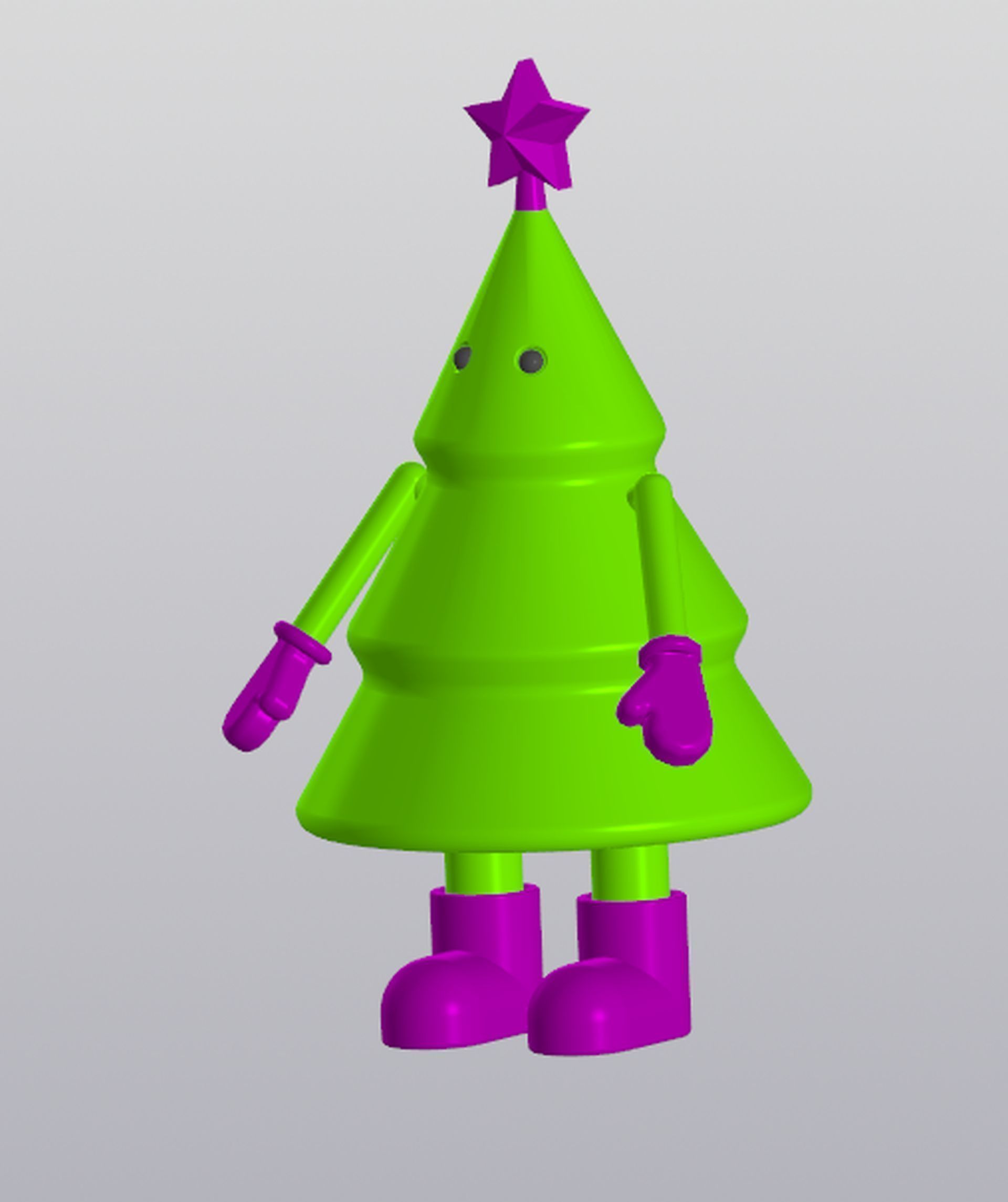 Christmas tree Home decor 3D print model_4