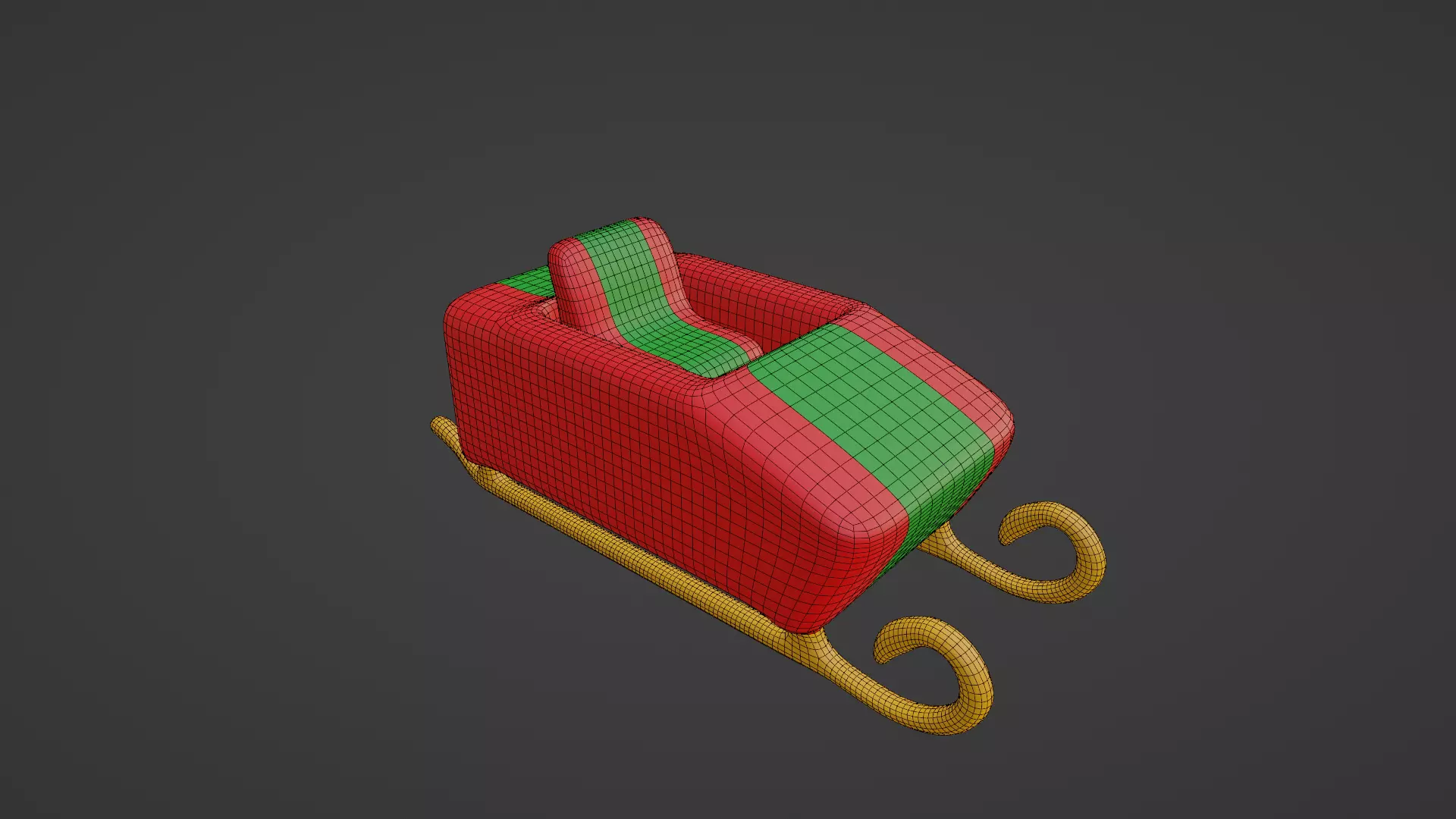 Christmas Sleigh Free 3D model