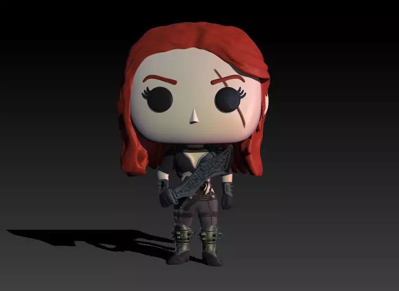 Funko Katarina - LOL 3D print model_0