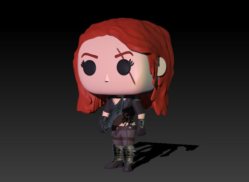 Funko Katarina - LOL 3D print model_2