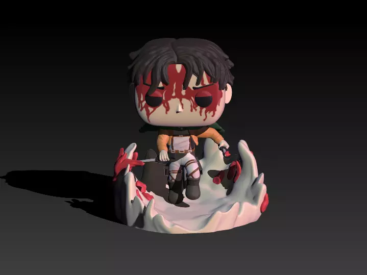 Funko Levi - Attack on Titan 3D print model_0