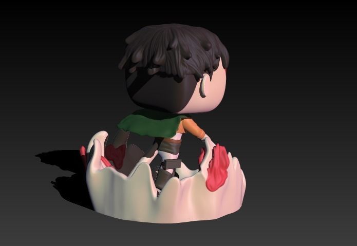 Funko Levi - Attack on Titan 3D print model_1