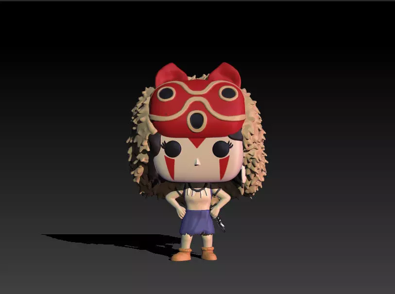 Funko Princesa Mononoke 3D print model_0