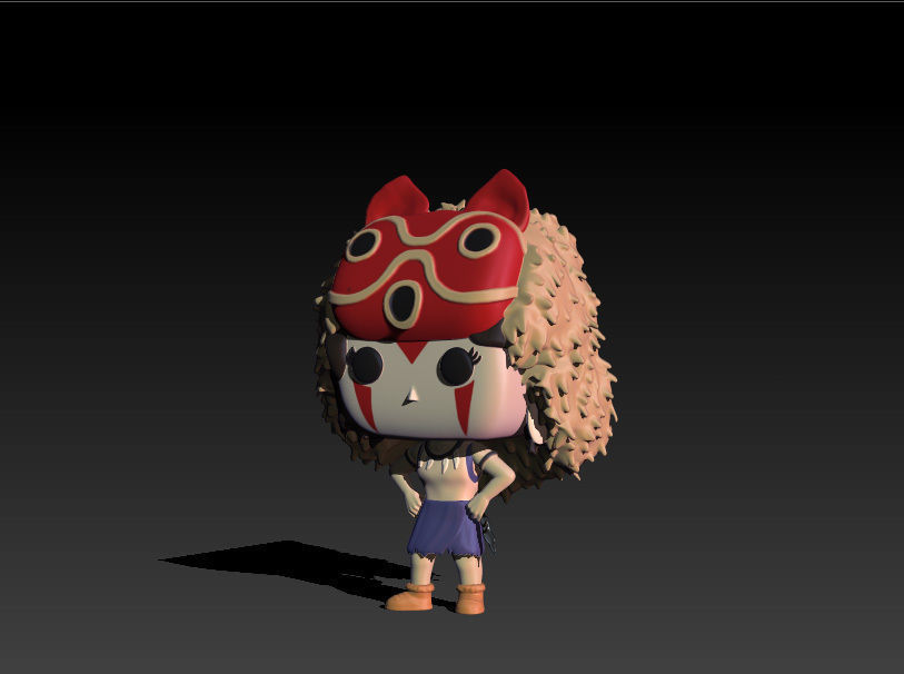 Funko Princesa Mononoke 3D print model_1