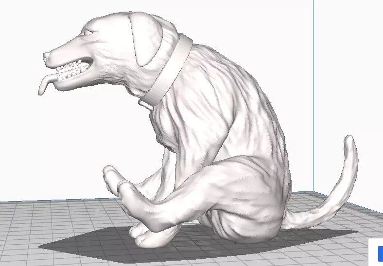 Funny Dog paperweight 3D print model_0