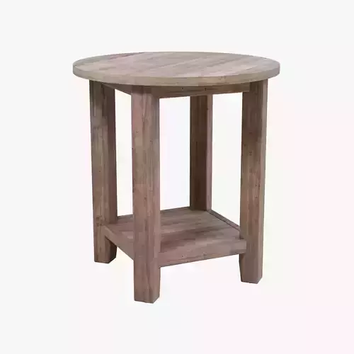 Wooden Rustic End Table