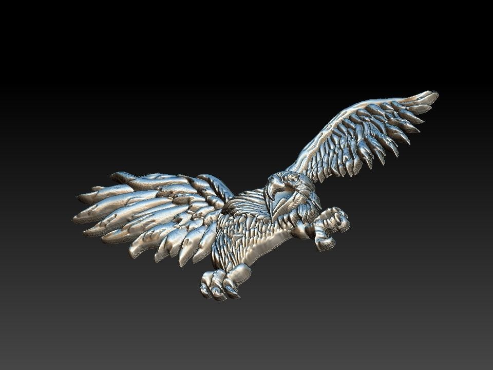 Eagle Relief 3D print model_2