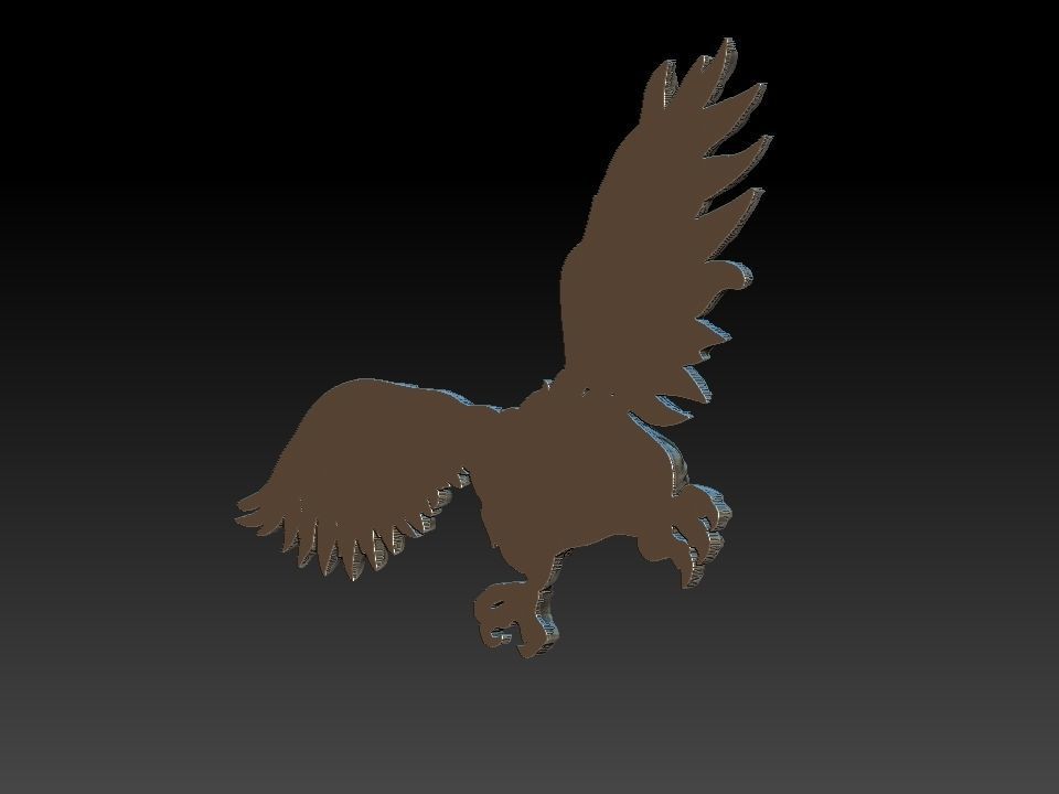 Eagle Relief 3D print model_7