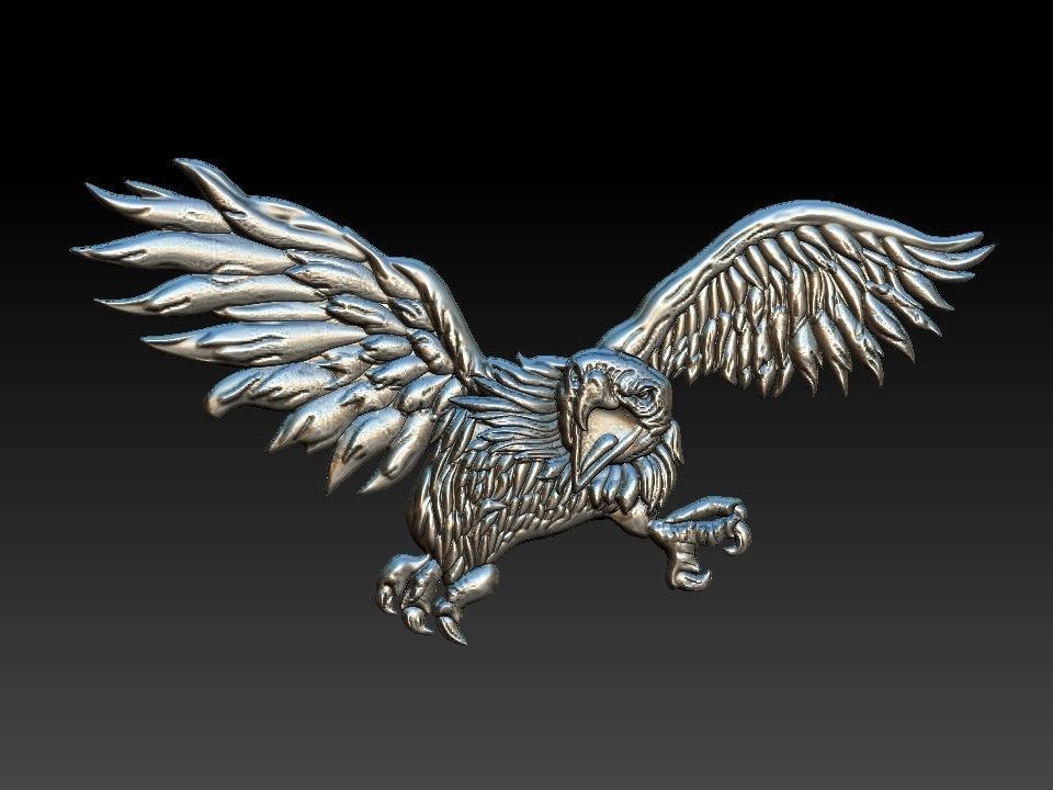 Eagle Relief 3D print model_12
