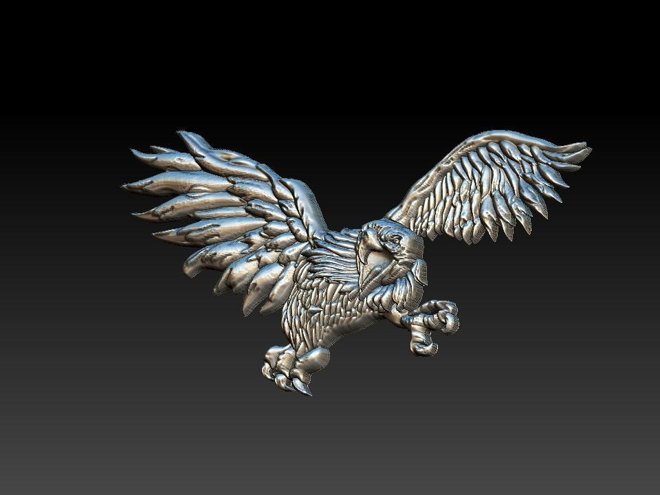 Eagle Relief 3D print model_1
